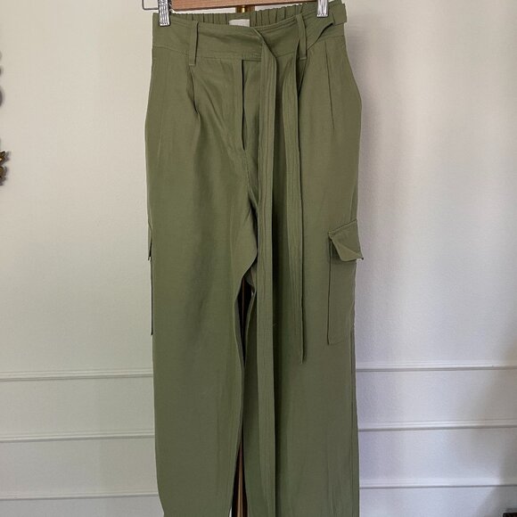 Aritzia Olive Green Ankle Pants - Picture 1 of 5